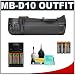Nikon MB-D10 Battery Grip for D300/D700 Digital SLR Cameras + (8) - AA Rechargeable Batteries with Charger + Accessory Kit