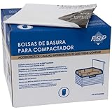 Whirlpool W10165293RB 18-Inch Plastic Compactor Bags with Odor Remover, 60-Pack