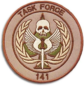 Call of Duty - Task Force 141 Ghost Tactical Patch, Emblem Velcro Backed Morale Patch (Style 3, 1 PC)