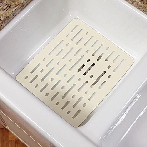 Rubbermaid 1G1606BISQU Large Sink Mat 12.8"x15.9"x.36" Bisque Home