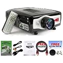 hd1080i Home Theater LCD HDMI Projector HD TV supports 1080P,WII PS3 DVD With One Extra Bulb & High Quality HDMI Cable