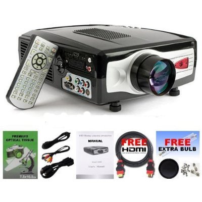 Mediawise LCD Projector - FREE HDMI & XTRA BULB - Xbox, Wii, PS1, PS2, PS3, Gamecube