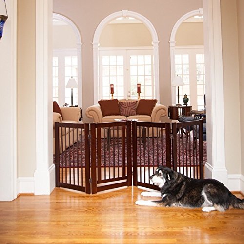 360-degree Configurable Wooden Pet Gate