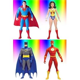 Super Friends Complete Set of 4 Re-activated Series 3 DC Direct