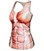 RedExtend Women's Muscle 3D Print Athletic Tank Top