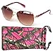 Women's Camouflage Sunglasses Pink,Hot Pink,Purple Aviator/w Free Microfiber Bag