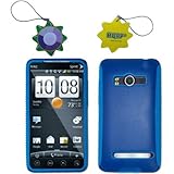 HQRP Combo (Hard Rubber and Hard Plastic) Blue Case / Skin / Cover Case com ....