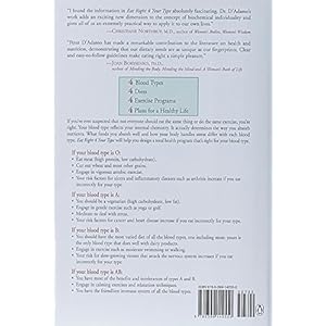 Eat Right 4 Your Type: The Individualized Diet Solution to Staying Healthy, Living Longer & Achieving Your Ideal Weight