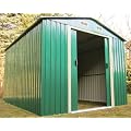 Ger�teschuppen Gartenhaus 5m� aus verzinktem Stahlblech gr�n