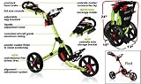 New 2008 Model 2.0 (Red) Clicgear Compact Fold, Push Golf Cart