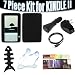Brand New 7 in 1 Deluxe Accessory Kit for Kindle 2 (HQ Silicone case, 3 x premium screen protector, Stereo earphones, Micro USB cable, USB Home charger, Usb Car Charger and Key ring Fish bone cable wrap)