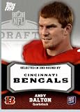 2011 Topps Rising Rookies Football Card # 126 Andy Dalton RC - Cincinnati Bengals (RC - Rookie Card) NFL Trading Card Protective Screwdown Display Case