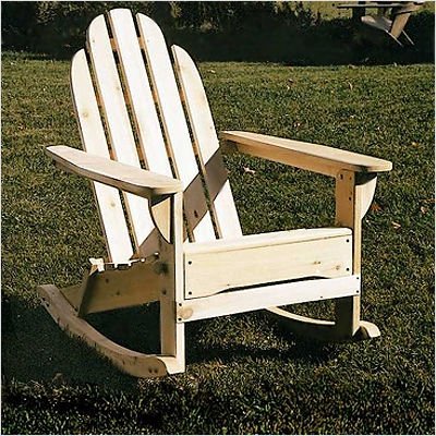 Adirondack Rocker (white cedar) (20w x 36h x 19d)