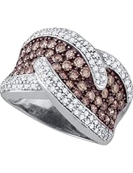 2.03CTW COGNAC DIAMOND LADIES FASHION BAND