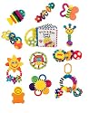 Sassy Baby 12 Piece Developmental Gift Set, Multiple Colors