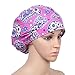 JINSHI Women's Bouffant Hat Surgical Scrub Cap with Sweatband