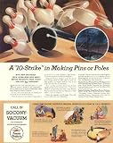 Ten Pin Bowling - Gargoyle Advert Art Print