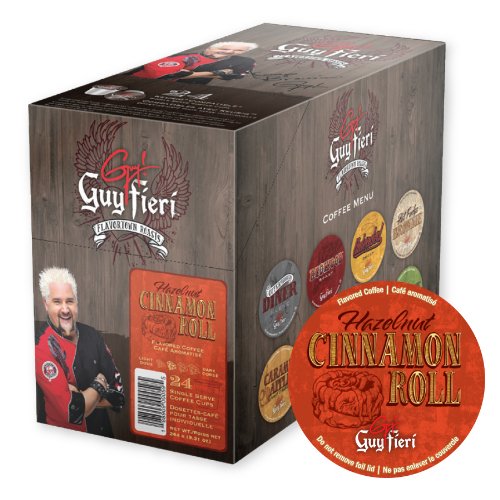 Guy Fieri Coffee for K-cup® Brewers - Hazelnut Cinnamon Roll - 24ct