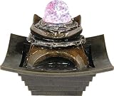 Hand Painted Crystal Ball LED Light Indoor Fountain