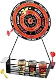 Crystal Clear Shot Glass Darts Bar Game Set