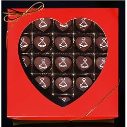 Valentine Raspberry Hearts Box - 25 pieces