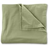 Eddie Bauer 5.4 Oz. Flannel Solid Duvet Cover, Sage TWIN Twin