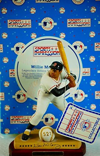1993 - MLB / Sports Impressions - Willie McCovey #44 : San Francisco Giants - Legendary Hitters Figurine - 521 - Wood Base / 6 Inch - MIB - OOP - New - Rare - Collectible