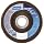 Norton R822 High Density Abrasive Flap Disc, Type 27, Threaded Hole, Fiberglass Backing, Zirconia Alumina