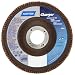 Norton R822 High Density Abrasive Flap Disc, Type 27, Threaded Hole, Fiberglass Backing, Zirconia Alumina
