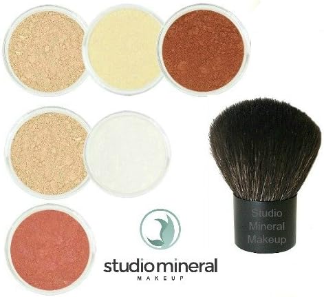 Studio Mineral Makeup Perfection in 5 Mineral Makeup Kit Set / 5 Minutes to a Flawless Face / Medium
