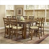 Hemstead 5 Piece Counter Height Dining Set with Swivel Stools