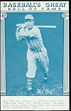 1977 Mel Ott Baseball Card - Hall of Fame Postcard - Gorgeous Card of this legendary star !