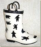 Hatley - Kid's Black Bears Rain Boots