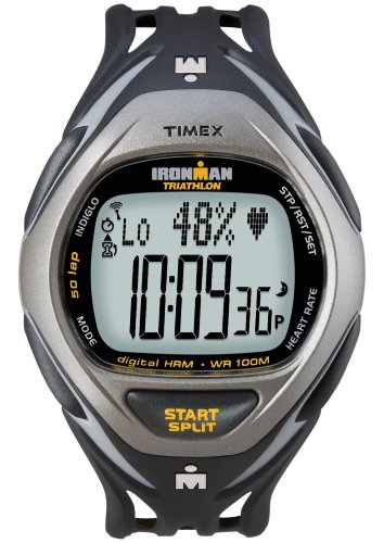 Timex Ironman Men's Race Trainer Heart Rate Monitor with Data Xchanger Watch, Black/Grey, Full Size