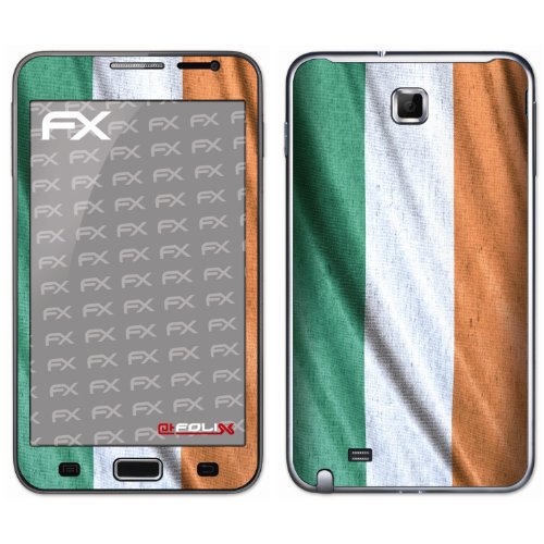 atFoliX Fu&szlig;ball EM 2012 Irland Flagge Designfolie f&uuml;r Samsung Galaxy Note Preisvergleich