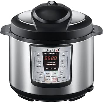 Instant Pot® IP-LUX60 6-in-1 Programmable Pressure Cooker, 6.33qt, Latest 3rd Generation Technology, Stainless Steel Cooking Pot and Exterior