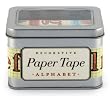 Cavallini Alphabet Decorative, 5 Assorted rolls
