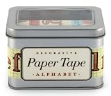 Cavallini Alphabet Decorative, 5 Assorted rolls