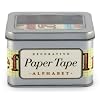 Cavallini Alphabet Decorative, 5 Assorted rolls