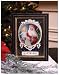 "Santa and Christ Child" Vintage Style Framed Picture - Christmas Decoration