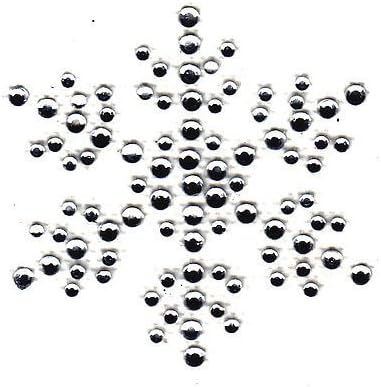 SNOWFLAKE, CRYSTAL (1 3/4") - Iron On Transfer/ Christmas, Winter, Holiday