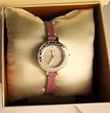 COACH Watches:COACH Pink Leather Strap Watch for Women Made in Switzerland