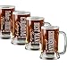 One 16 Oz Groom Groomsmen Beer Mug Wedding Party Gifts for Groom Groomsman Beer Glass Etched Engraved Custom with Name Wedding Title and a Date for Wedding, Engagement Bachelor or Bridal Party Gift or a Favor Idea Wholesale Bulk Quantity Discounts