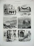 1876 MADEIRA BULLOCK CAR HAMMOCK FUNCHAL BAY PEASANTS