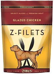 Zuke's Z-Filets High Protein Dog Treats, Basted Chicken, 3.25 Ounce