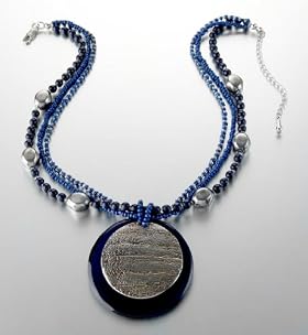Multi-Strand Capiz Pendant Necklace