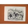 TWENTY FIVE SECONDS AFTER RINGIN FIRE BELL c1888 PRINT