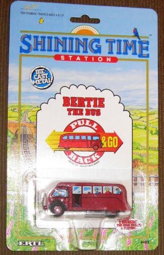 Shining Time Station Bertie The Bus Pull Back and Go Die-Cast Metal