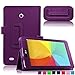 Infiland Folio PU Leather Case Smart Fit Cover For 7inch LG G PAD 7.0 V400 / LTE V410 / VK410 / UK410 Tablet Only (7inch LG G PAD 7.0 V400,Purple)