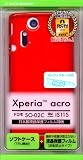 Xperia acro SO-02C IS11S ケース C064ACRO エクスペリア アクロ カバー TPU レッド スマートフォン